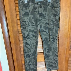 Camo pants with cargo pockets